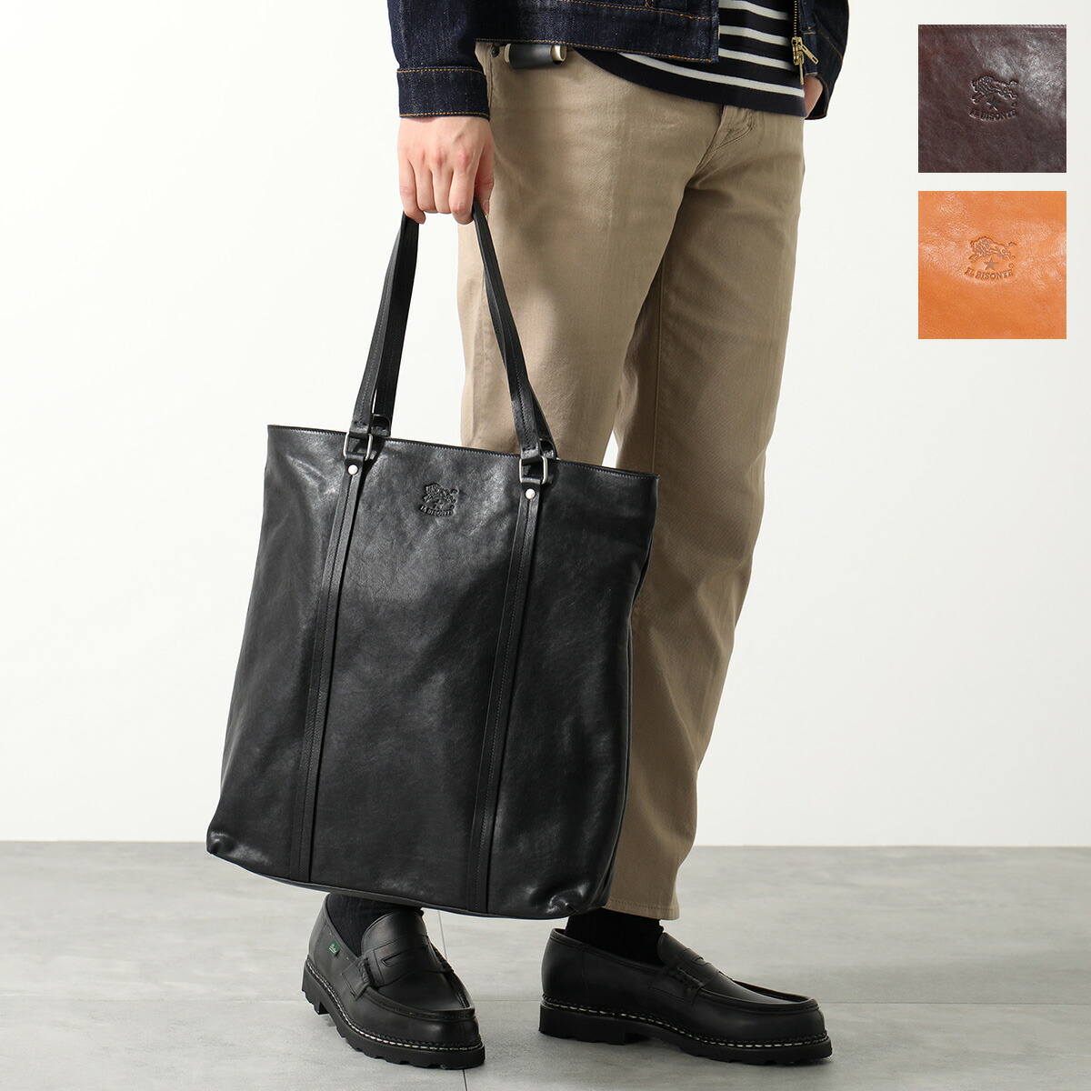 楽天市場】IL BISONTE イルビゾンテ トートバッグ BTO131 メンズ
