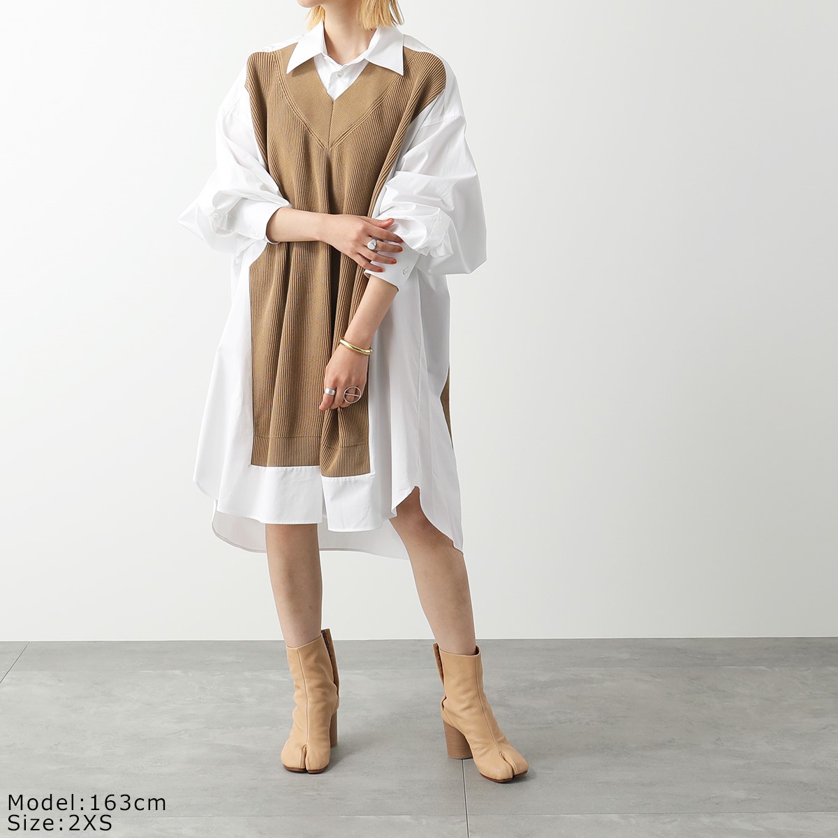 楽天市場】MAISON MARGIELA メゾンマルジェラ シャツドレス Spliced