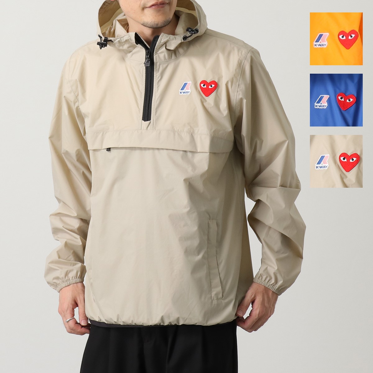 楽天市場】PLAY COMME des GARCONS × K-WAY プレイ コムデギャルソン