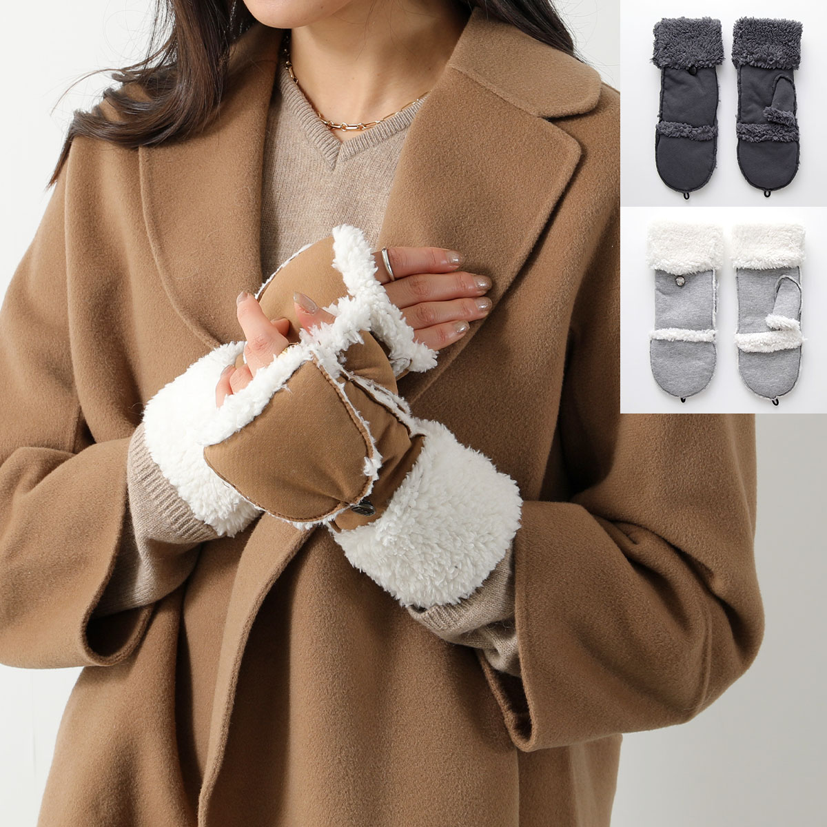 楽天市場】UGG アグ グローブ W BONDED FLEECE FLIP MITTEN 22706