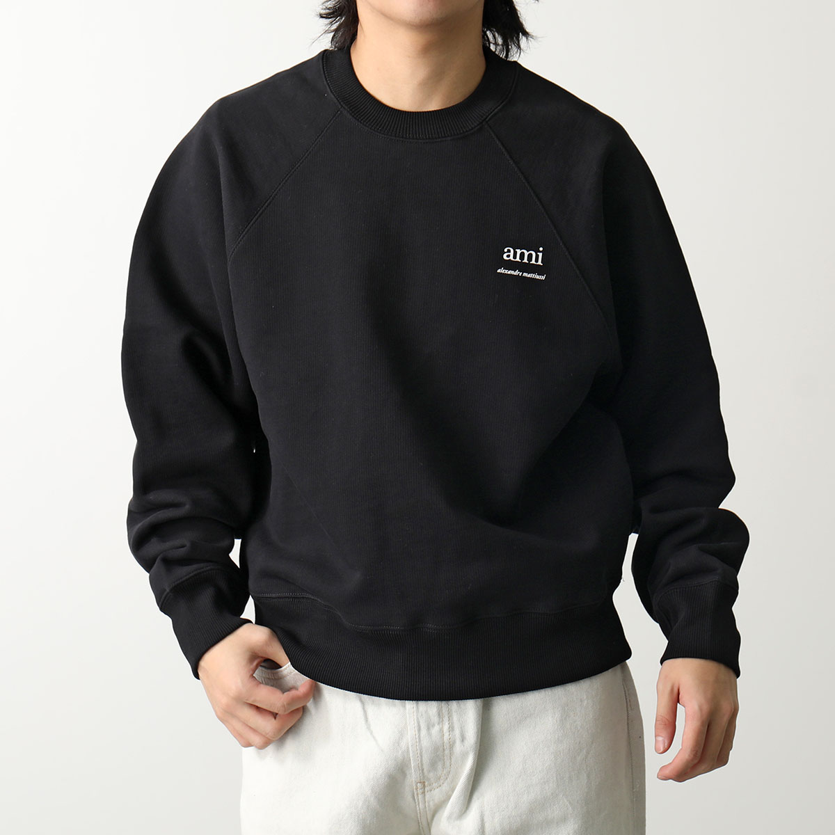 楽天市場】ami paris アミパリス スウェット USW024.747 メンズ クルー