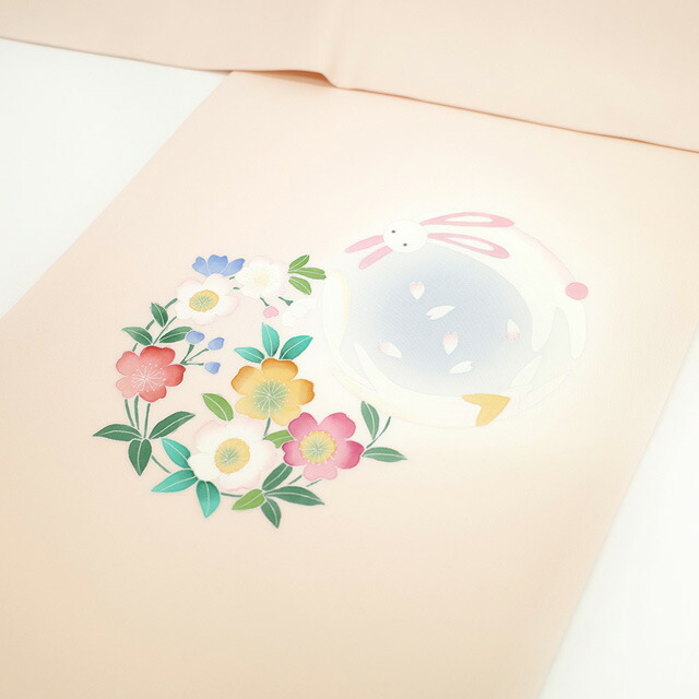 楽天市場】【新古品】 名古屋帯 九寸 正絹 塩瀬 手描き 薄ピンク