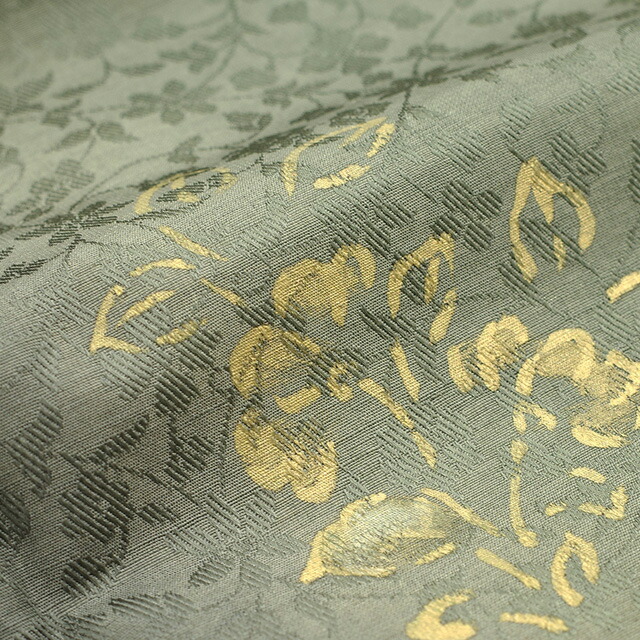 楽天市場】【新古品】 野蚕糸 訪問着 紬 着物 正絹 袷 ムガシルク 金彩