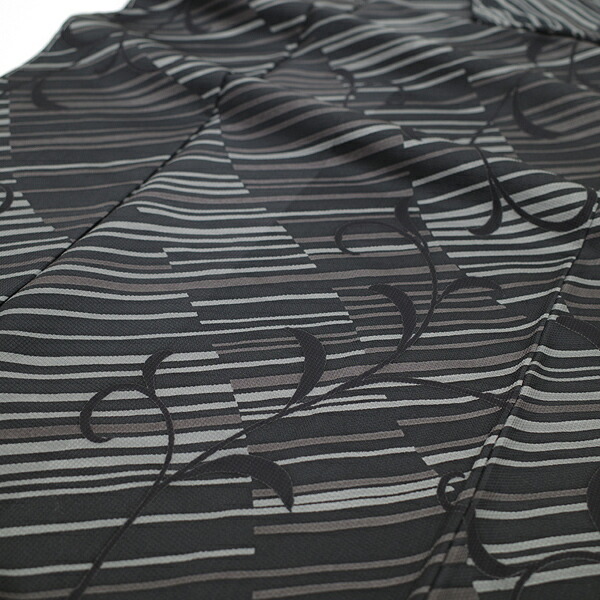 楽天市場】【新古品】 小紋 着物 正絹 袷 作家物 落款あり 黒 グレー