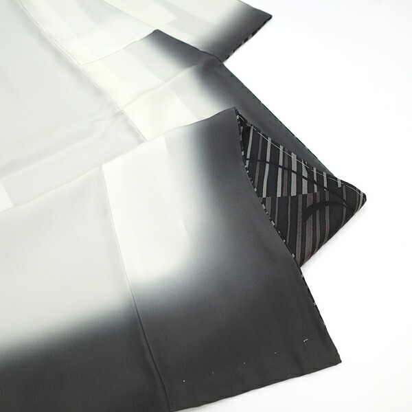 楽天市場】【新古品】 小紋 着物 正絹 袷 作家物 落款あり 黒 グレー