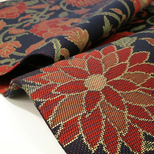 楽天市場】【中古】名古屋帯 リサイクル 九寸 開き仕立て 正絹 全通 黒