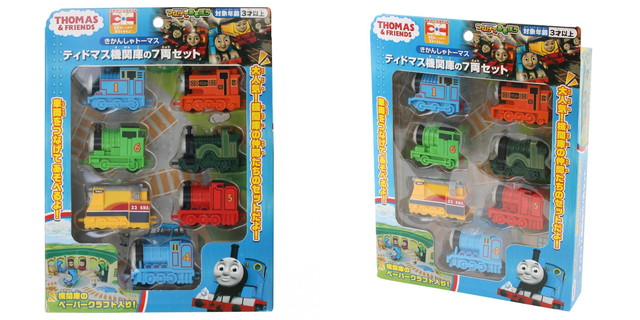 楽天市場】【送料無料】 きかんしゃトーマス ティドマス機関庫の7両