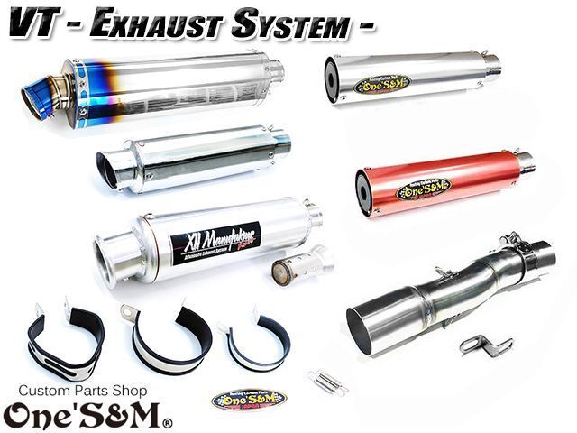 楽天市場】☆純正エキパイ専用 50.8mm マフラー中間パイプ付き VT250F