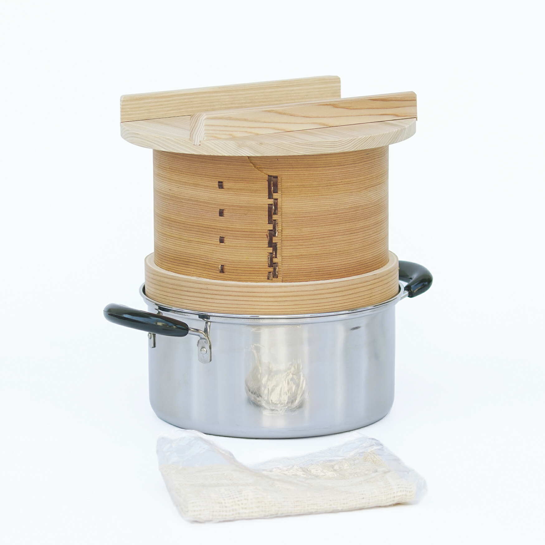 楽天市場】和せいろ 鍋付セット 1升用 セイロ 蒸し器 蒸籠 鍋付き