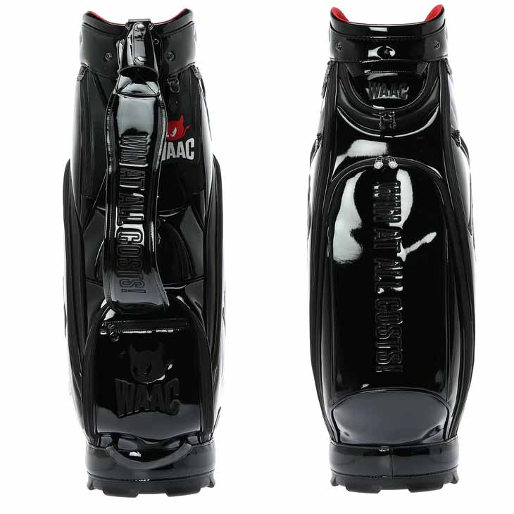 楽天市場】ワック WAAC UNISEX エナメル キャディバッグ ブラック