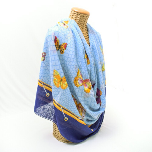 楽天市場】エルメス HERMES パレオ コットン 大判スカーフ ストール