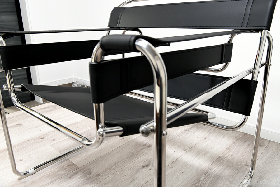 楽天市場】ワシリーチェア PVC仕様 色ブラック マルセルブロイヤー