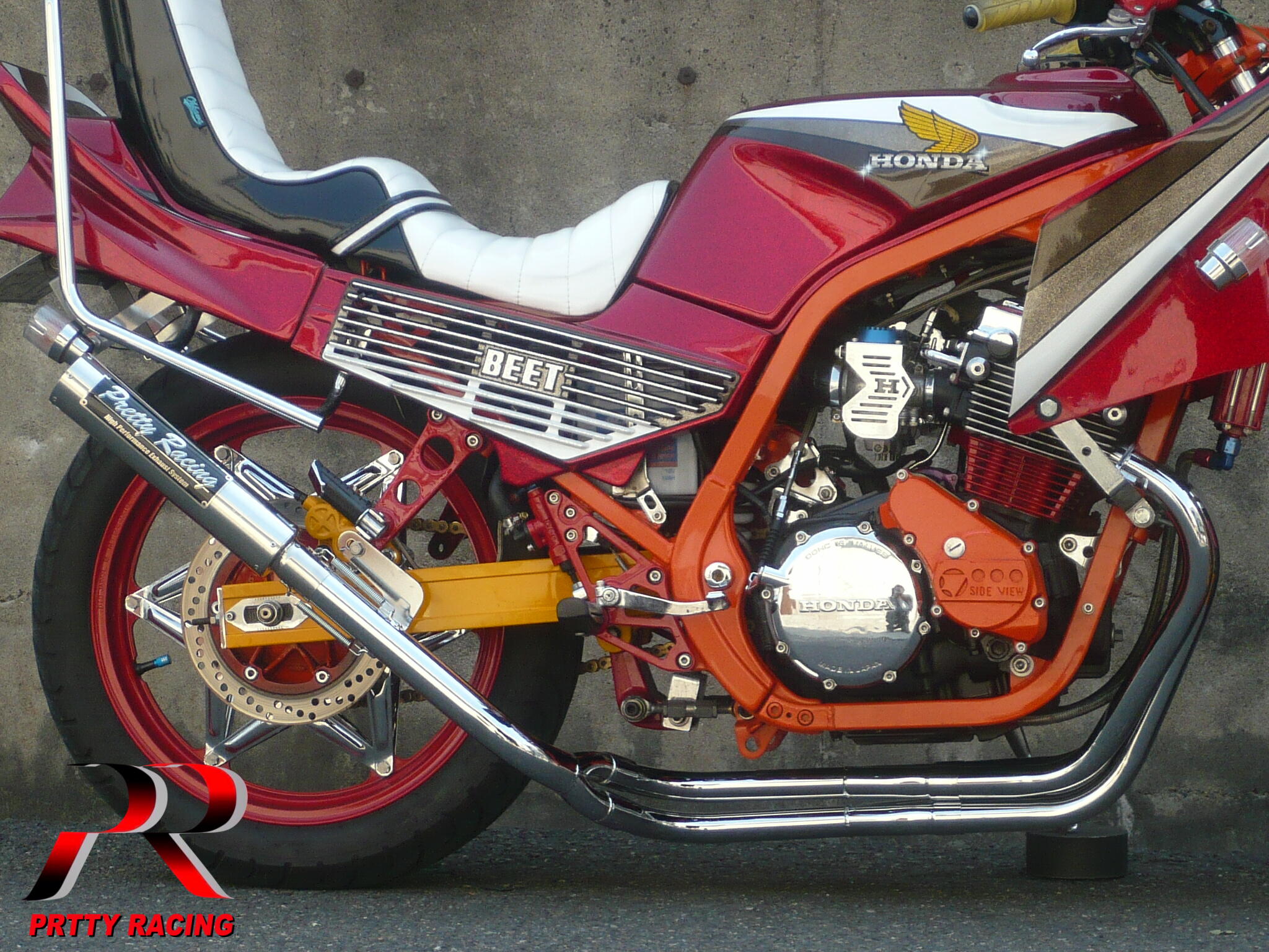 楽天市場】HONDA CBR400F 分割式 42.7π (改タイプ2) PRETTY管 マフラー