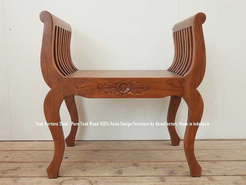 楽天市場】チーク無垢材 カルトノチェア スツール NA 猫脚スツール