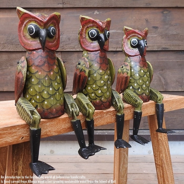 楽天市場】[ポイント2倍]お座り フクロウさん Mサイズ 手足が動かせる