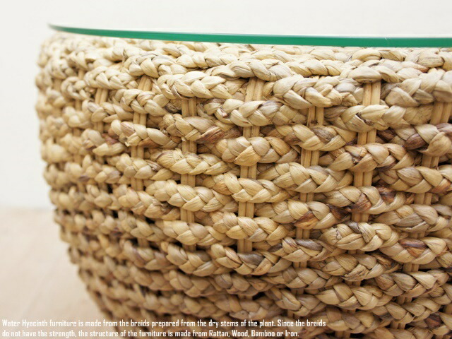 楽天市場】ウォーターヒヤシンス ラウンドテーブル55 ガラストップ