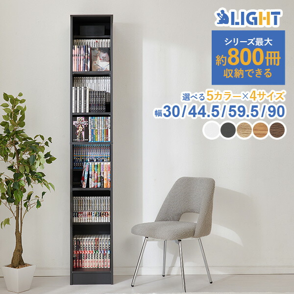 楽天市場】【3/1限定☆10％クーポン配布中】漫画好きのための本棚 幅30