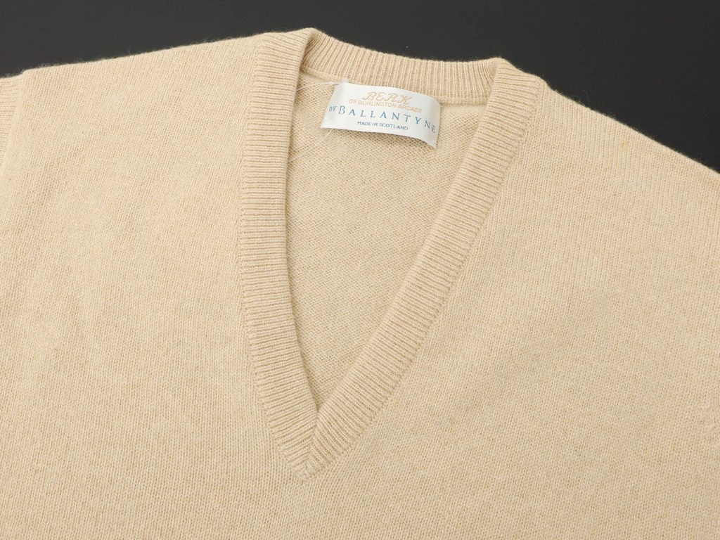 楽天市場】【中古】バランタイン BALLANTYNE カシミヤ Vネックニット