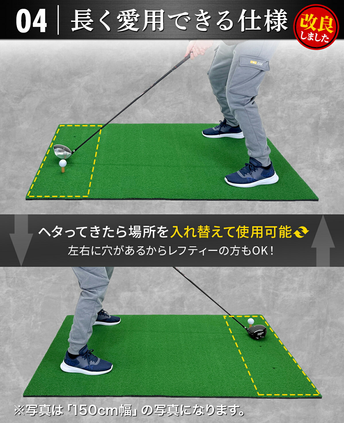 楽天市場】ゴルフマット 大型 ゴルフ 練習 マット 素振り ドライバー