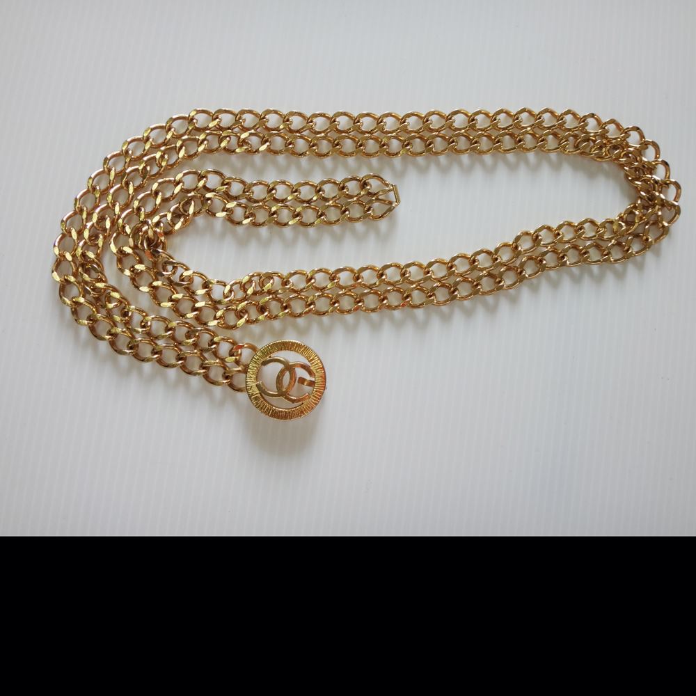 楽天市場】美品 シャネル ベルト チェーンベルト ココマーク ゴールド