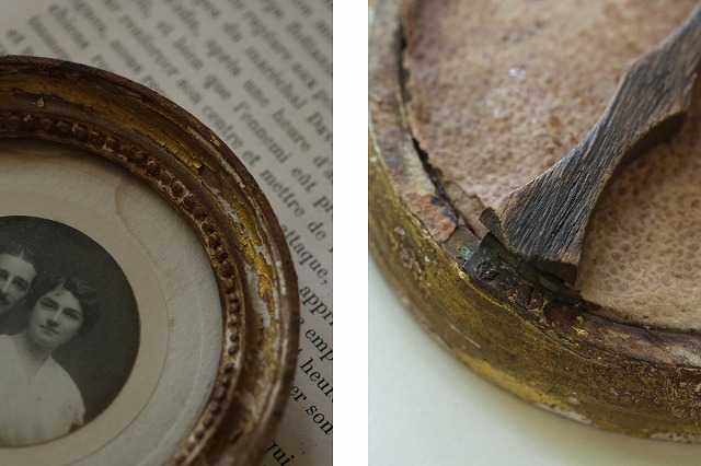 楽天市場】フランス アンティーク 枯れた風合いの小さなフォトフレーム