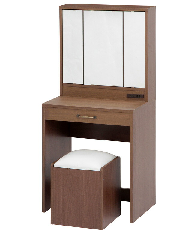 楽天市場】ドレッサー 三面鏡 鏡台 化粧台 デスク スツール 椅子付き