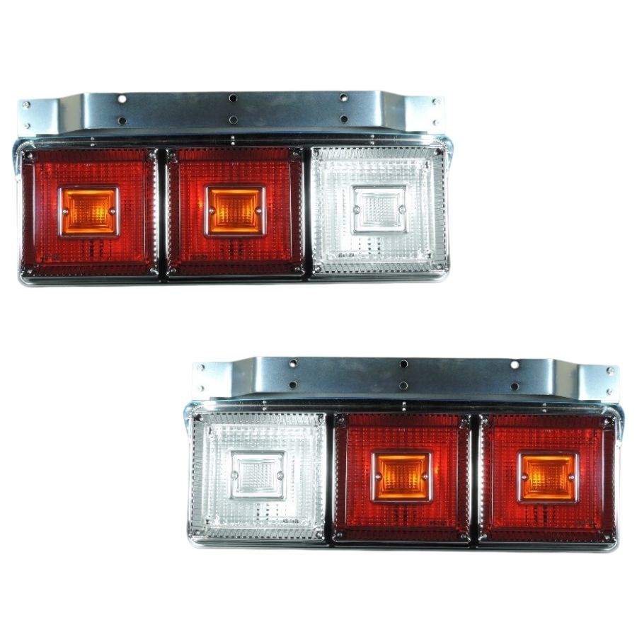 楽天市場】92440013 JB 06角型テールランプ 左右セット 赤/赤/クリア