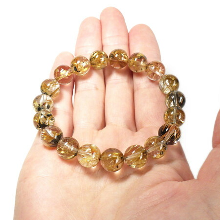 楽天市場】ヘマタイトルチルクォーツ ブレスレット 11mm玉 天然石