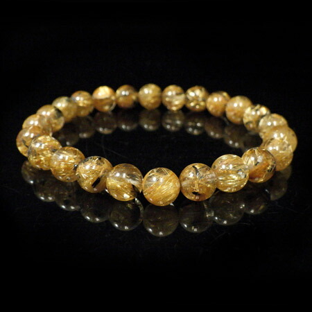 楽天市場】ヘマタイトルチルクォーツ ブレスレット 7mm玉×24個 内周