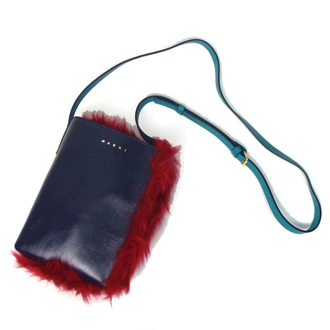 楽天市場】MARNI マルニ MUSEO NANO レザー×ファー ショルダーバッグ