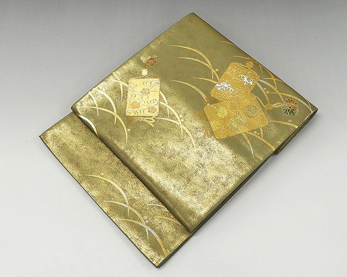 楽天市場】袋帯 未着用美品 正絹 金彩友禅 堀省平作 袋帯 未使用 新古