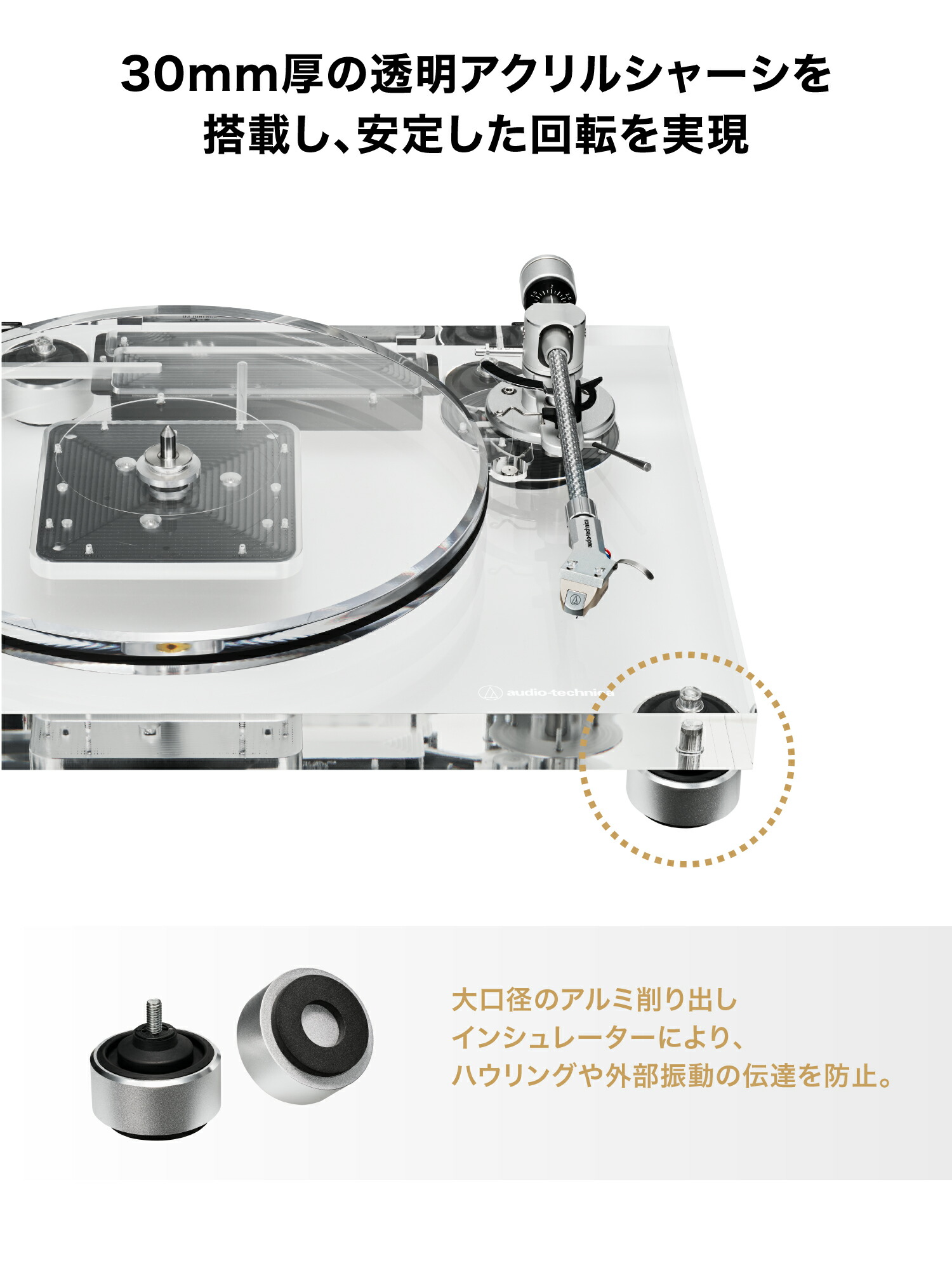 楽天市場】オーディオテクニカ AT-LPA2 レコードプレーヤー ベルト