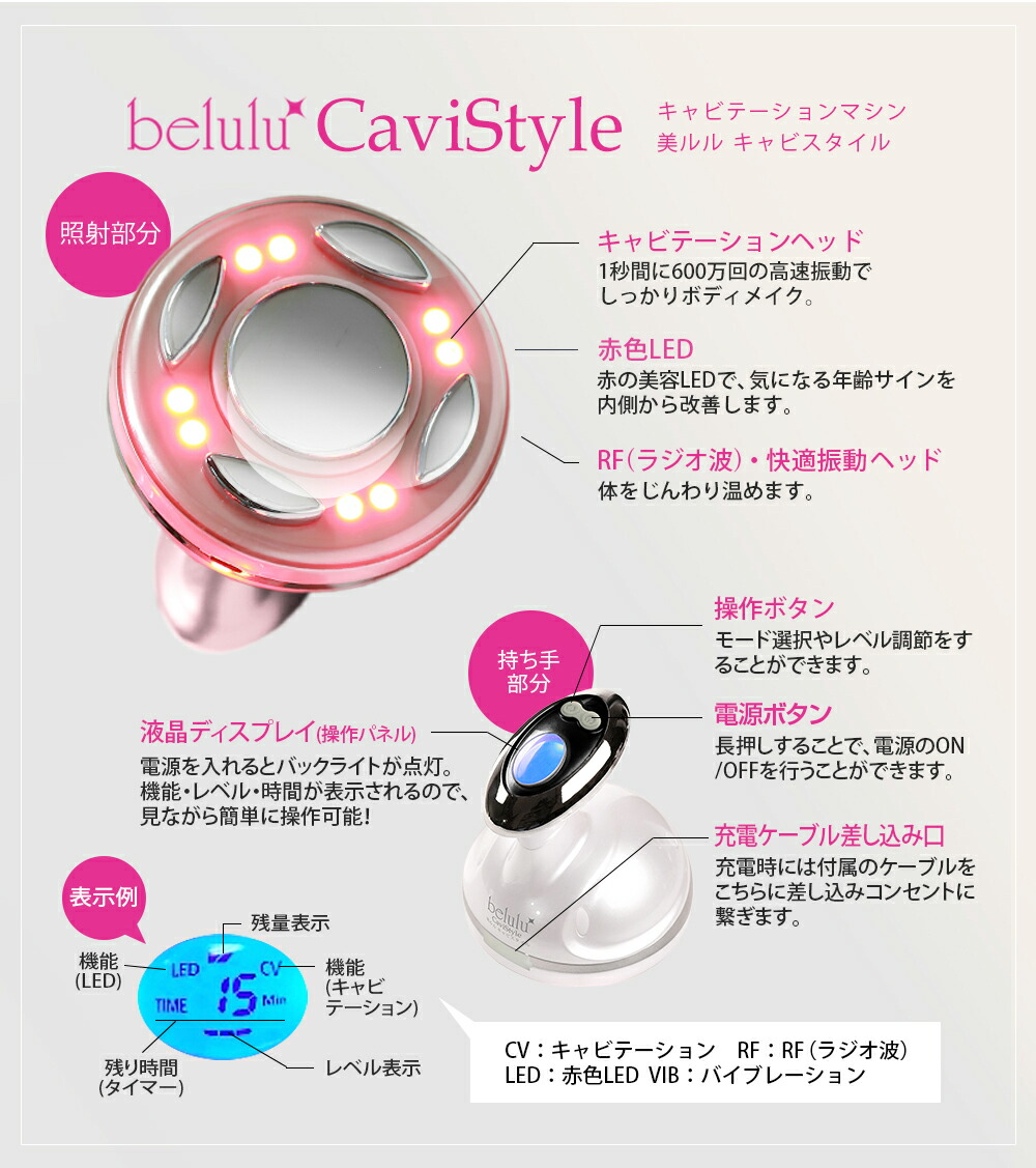 楽天市場】【楽天1位】 belulu CaviStyle 家庭用 キャビテーション