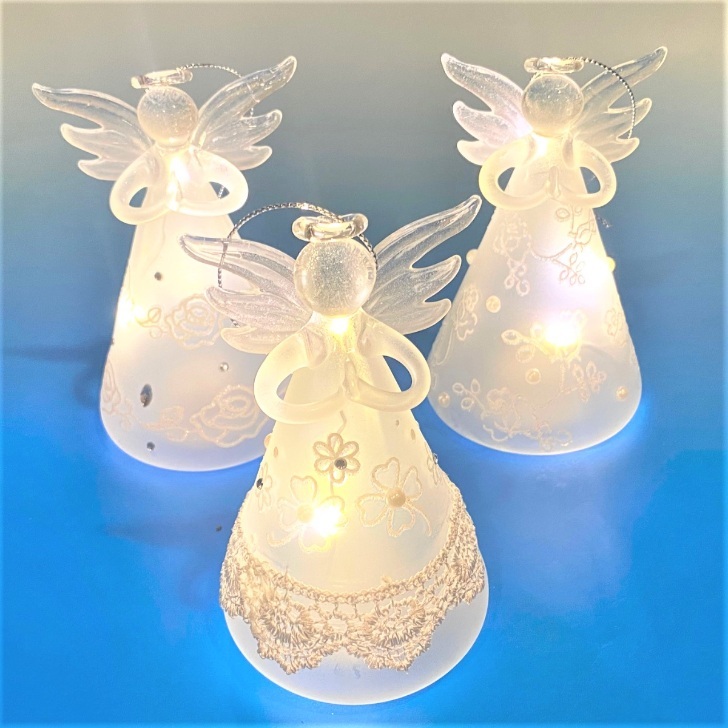 楽天市場】≪天使 置物＊天使雑貨≫ ガラスの天使 【フロストガラス