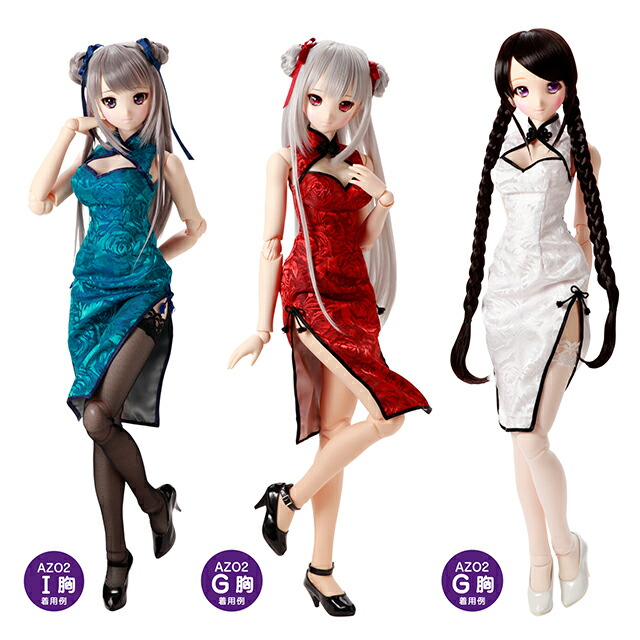 楽天市場】アゾン AZO2 チャイナドレス〜華咲く薔薇〜(ターコイズ