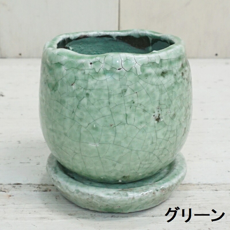 楽天市場】植木鉢 おしゃれ 陶器鉢 アンジェラS (5色)＜ 8.5cm 3号 穴