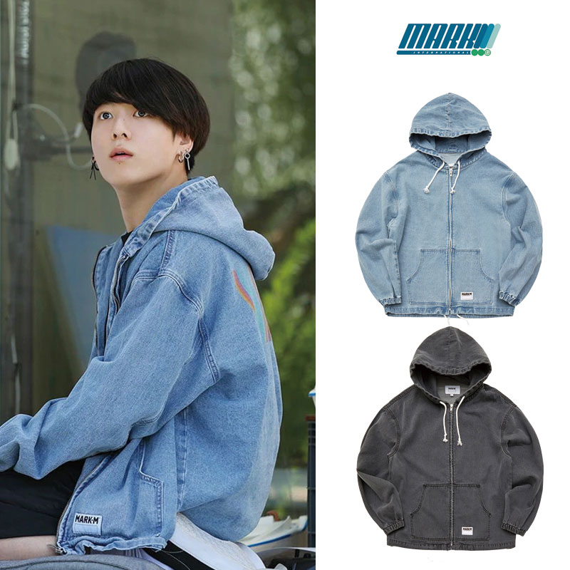 楽天市場】送料無料 [MARKM] Wave Logo Denim Jumper bts ジョングク