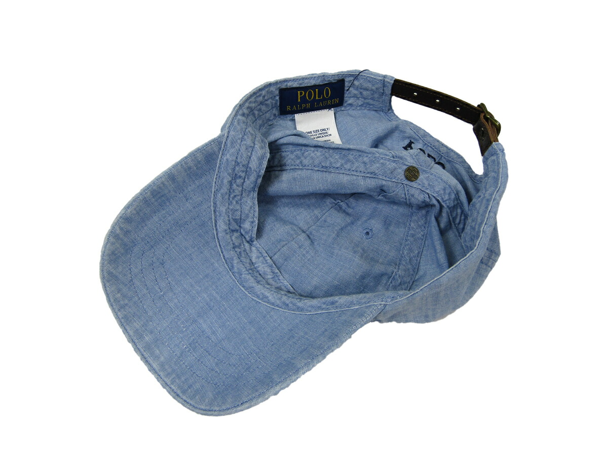 楽天市場】ポロ ラルフローレン キャップ シャンブレー ワンポイント