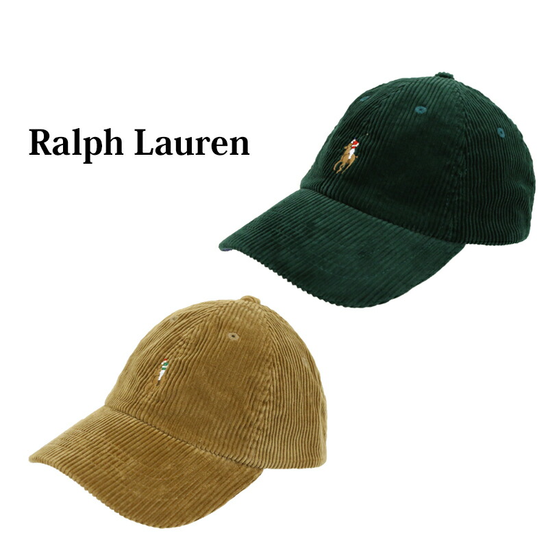 楽天市場】ポロ ラルフローレン コーデュロイ キャップ ワンポイント