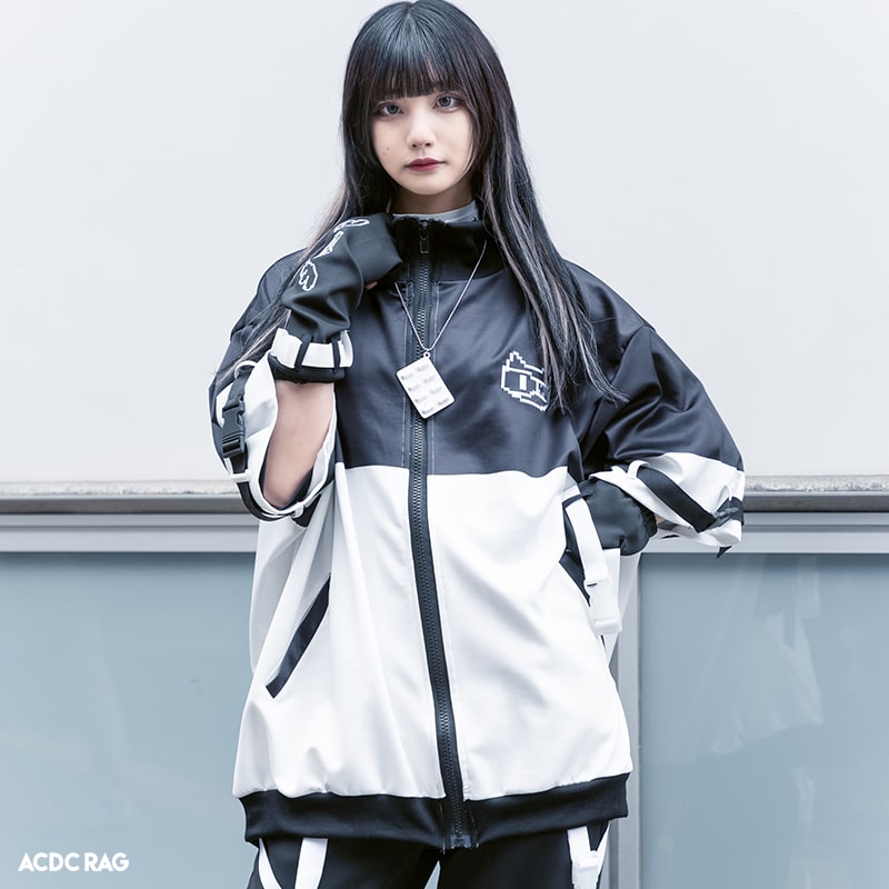 楽天市場】[半袖]ドットネコ ジャージジャケット BK : ACDC RAG 原宿