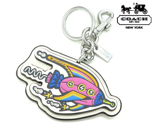 楽天市場】コーチ(COACH) レザーロケット バッグチャーム(CW495