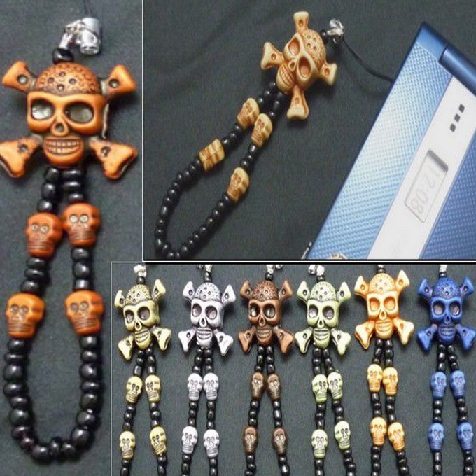 楽天市場】ストラップ スカル ドクロ 骸骨 キーホルダー アクセサリー