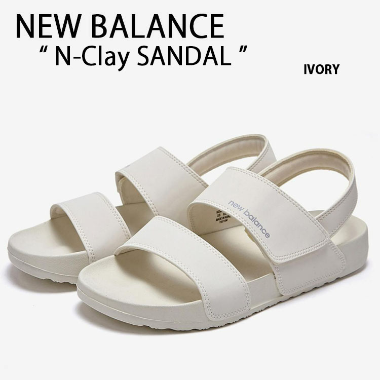 楽天市場】New Balance ニューバランス サンダル N-Clay SANDAL IVORY