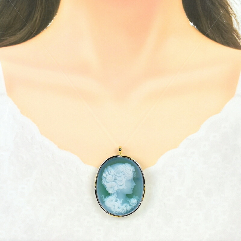 楽天市場】カメオ ブローチ ペンダントトップ 2WAY アクセサリー