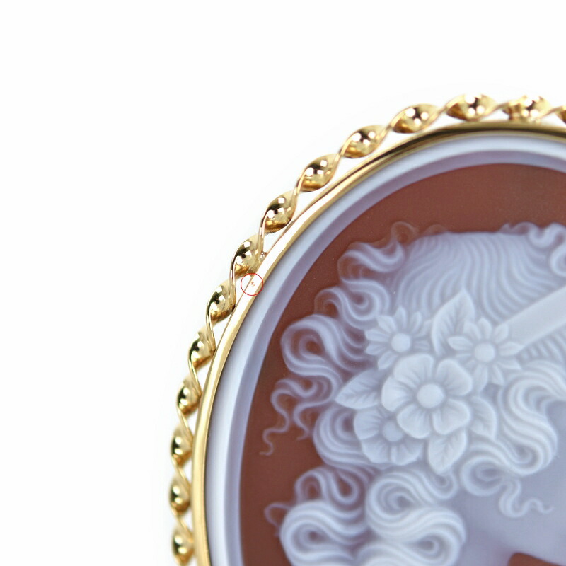 楽天市場】ストーンカメオ 2WAYブローチ ペンダントトップ ブラウン系