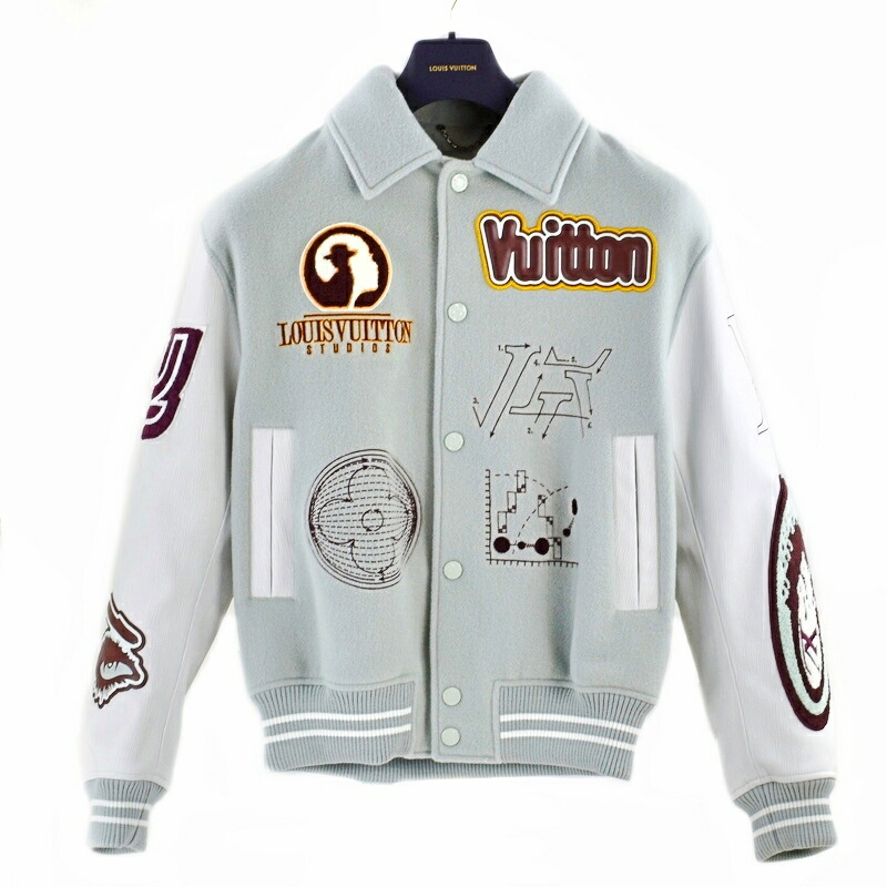 楽天市場】ルイヴィトン メンズジャケット バーシティレザーブルゾン