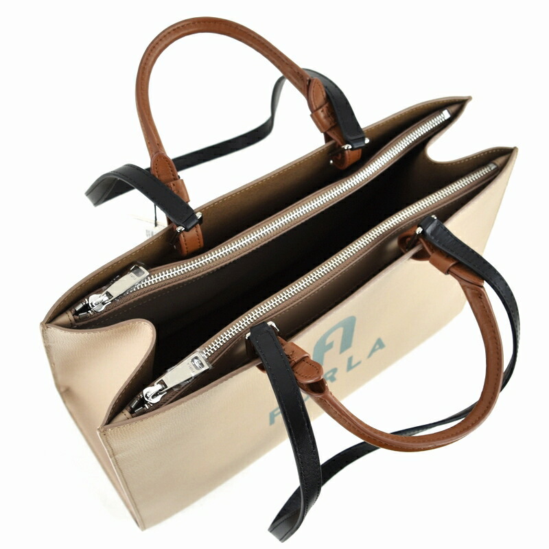 楽天市場】フルラ 2WAYトート ヴァーシティ ロゴ ハンドバッグ