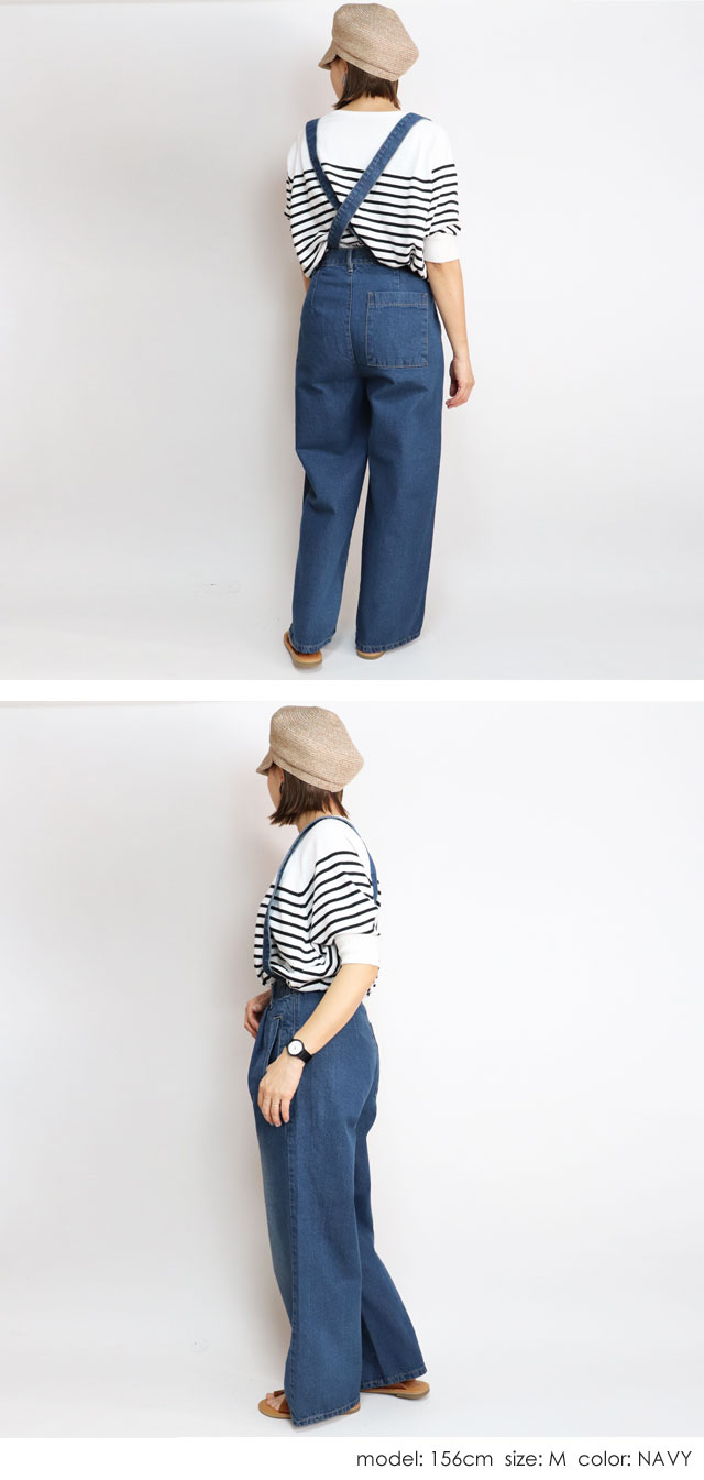 楽天市場】M L LL 3L 4L サスペンダーデニムパンツ d-0371 大きい