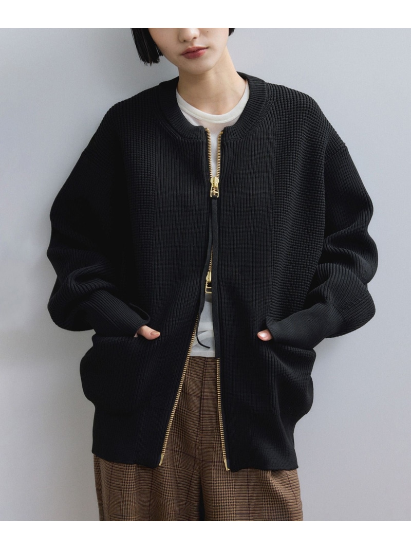 楽天市場】【WEB限定】・【サステナブル】ジップニットカーディガン