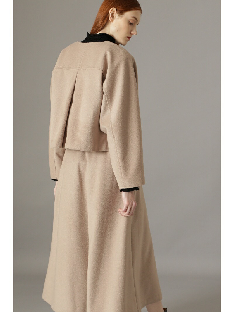 楽天市場】【SALE／20%OFF】ソフトメルトンノーカラージャケット ADORE